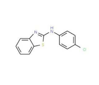 Benzothiazol-2-yl-(4-chloro-phenyl)-amine (CAS 6276-78-4) - chemical structure image