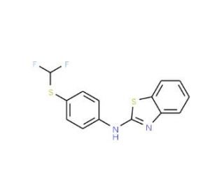 Benzothiazol-2-yl-(4-difluoromethylsulfanyl-phenyl)-amine - chemical structure image
