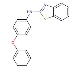 Benzothiazol-2-yl-(4-phenoxy-phenyl)-amine - chemical structure image