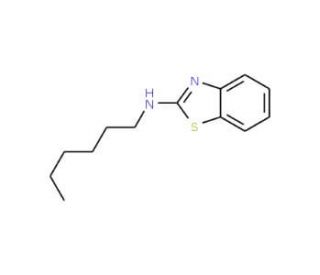 Benzothiazol-2-yl-hexyl-amine (CAS 28455-41-6) - chemical structure image