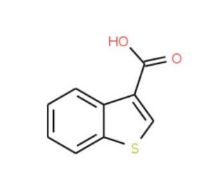 Benzothiophene-3-carboxylic acid (CAS 5381-25-9) - chemical structure image