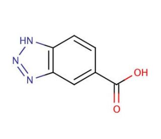 Benzotriazole-5-carboxylic acid (CAS 23814-12-2) - chemical structure image