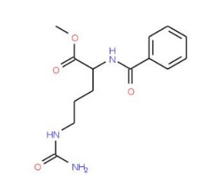 Benzoyl-L-citrulline methyl ester (CAS 14325-36-1) - chemical structure image