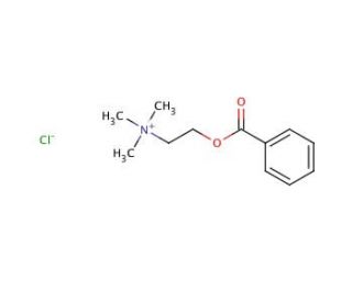 Benzoylcholine chloride (CAS 2964-09-2) - chemical structure image