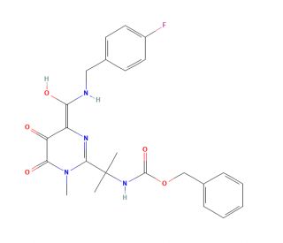 Benzyl [1-[4-[[(4-Fluorobenzyl)amino]carbonyl]-5-hydroxy-1-methyl-6-oxo-1,6-dihydropyrimidin-2-yl]-1-methylethyl]carbamate (C