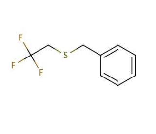Benzyl 2,2,2-trifluoroethyl sulfide (CAS 77745-03-0) - chemical structure image