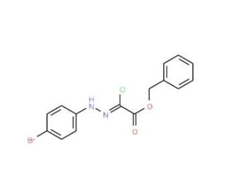 Benzyl 2-[2-(4-bromophenyl)hydrazono]-2-chloroacetate - chemical structure image