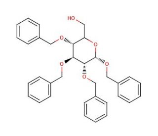 Benzyl 2,3,4-Tri-O-benzyl-&alpha;-D-mannopyranoside (CAS 57783-76-3) - chemical structure image