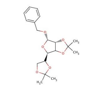 Benzyl 2,3:5,6-Di-O-isopropylidene-&alpha;-D-mannofuranoside (CAS 20689-02-5) - chemical structure image