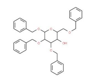 Benzyl 2,3,6-Tri-O-benzyl-&beta;-D-galactopyranoside (CAS 53929-38-7) - chemical structure image