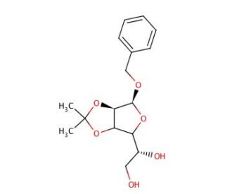 Benzyl 2,3-O-Isopropylidene-&alpha;-D-mannofuranoside (CAS 20689-03-6) - chemical structure image