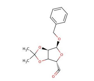 Benzyl 2,3-O-Isopropylidene-&alpha;-D-mannopentenofuranoside-6-aldehyde (CAS 102854-75-1) - chemical structure image