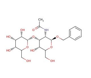 Benzyl 2-acetamido-2-deoxy-3-O-&beta;-D-galactopyranosyl-&alpha;-D-galactopyranoside (CAS 3554-96-9) - chemical structure image