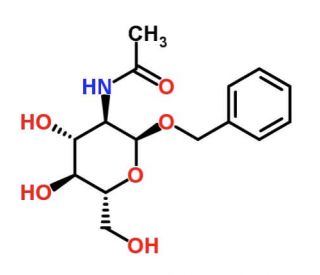 Benzyl 2-Acetamido-2-deoxy-&alpha;-D-glucopyranoside (CAS 13343-62-9) - chemical structure image