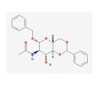 Benzyl 2-Acetamido-4,6-O-Benzylidene-2-Deoxy-&beta;-D-Glucopyranoside (CAS 13343-61-8) - chemical structure image