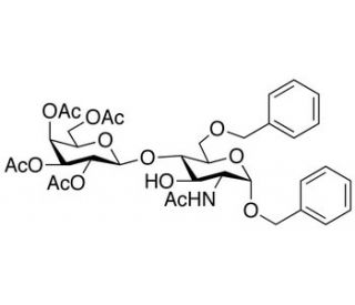 Benzyl 2-Acetamido-6-O-benzyl-4-(2,3,4,6-tetra-O-acetyl-&beta;-D-galactopyranosyl)-2-deoxy-&alpha;-D-glucopyranoside (CAS 71208-01-0) -