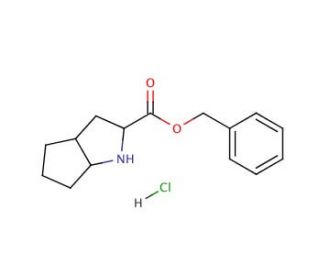 Benzyl 2-azabicyclo[3.3.0]octane-3-carboxylate hydrochloride (CAS 93779-29-4) - chemical structure image