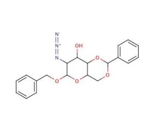 Benzyl 2-Azido-2-deoxy-4,6-benzylidene-&alpha;-D-galactopyranoside - chemical structure image