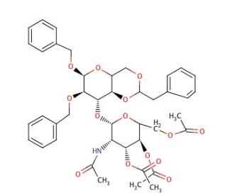 Benzyl 2-Benzyl-4,6-O-benzylidene-3-O-(2-acetamido-2-deoxy-3,4,6-tri-O-acetyl-D-glucopyranosyl)-D-mannopyranoside - chemical