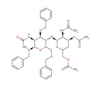 Benzyl 2-Deoxy-2-acetamido-3,6-di-O-benzyl-4-(2&prime;-deoxy-2&prime;-acetamido-3&prime;,6&rdquo;-O-diacetyl-4&prime;-deoxy-&beta;-D-glucopyranosyl)-&beta;-D-glucopy