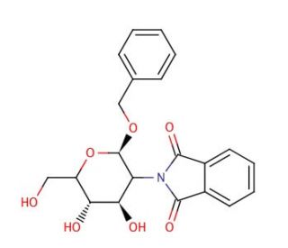 Benzyl 2-Deoxy-2-phthalimido-&beta;-D-glucopyranoside (CAS 80035-32-1) - chemical structure image
