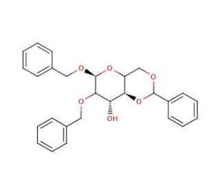 Benzyl 2-O-Benzyl-4,6-O-benzylidene-&alpha;-D-mannopyranoside (CAS 40983-95-7) - chemical structure image