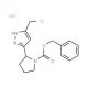 Benzyl (2S)-2-[5-(chloromethyl)-1H-pyrazol-3-yl]pyrrolidine-1-carboxylate hydrochloride - chemical structure image