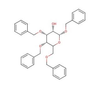 Benzyl 3,4,6-Tri-O-benzyl-&beta;-D-galactopyranoside (CAS 61820-04-0) - chemical structure image