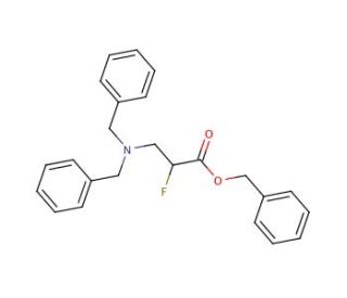 Benzyl 3-N,N-Dibenzylamino-2-fluoropropanoate (CAS 887352-80-9) - chemical structure image