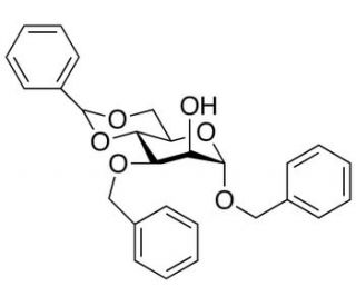 Benzyl 3-O-Benzyl-4,6-O-benzylidene-&alpha;-D-mannopyranoside (CAS 62774-16-7) - chemical structure image