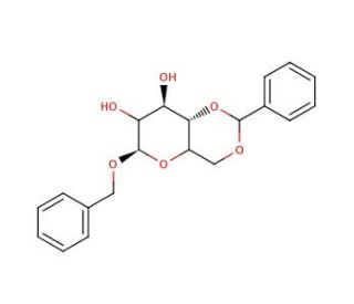 Benzyl 4,6-O-Benzylidene-&alpha;-D-mannopyranoside (CAS 40983-94-6) - chemical structure image
