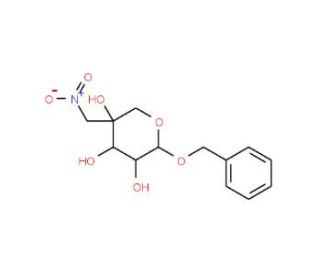 Benzyl 4-C-Nitromethylene-&beta;-D-arabinopyranoside (CAS 383173-64-6) - chemical structure image