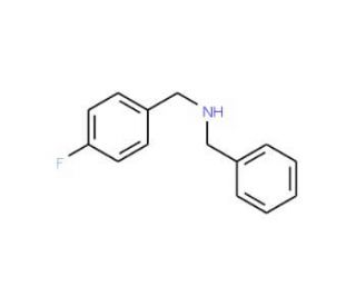 Benzyl-(4-fluoro-benzyl)-amine (CAS 55096-88-3) - chemical structure image