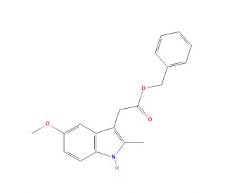 Benzyl 5-Methoxy-2-methylindole-3-acetate (CAS 3285-40-3) - chemical structure image