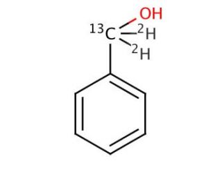 Benzyl alcohol-&alpha;-13C-&alpha;,&alpha;-d2 (CAS 285977-71-1) - chemical structure image