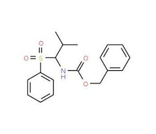 Benzyl N-[2-methyl-1-(phenylsulfonyl)propyl]-carbamate - chemical structure image