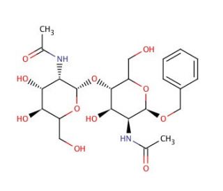 Benzyl N,N&prime;-Diacetyl-&beta;-chitobioside (CAS 19272-52-7) - chemical structure image