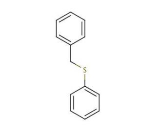 Benzyl phenyl sulfide (CAS 831-91-4) - chemical structure image