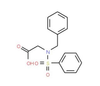[Benzyl(phenylsulfonyl)amino]acetic acid - chemical structure image