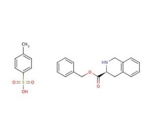 Benzyl (S)-(&minus;)-1,2,3,4-tetrahydro-3-isoquinolinecarboxylate p-toluenesulfonic acid salt (CAS 77497-97-3) - chemical structure