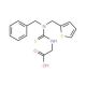 ({[Benzyl(thien-2-ylmethyl)amino]-carbonothioyl}amino)acetic acid - chemical structure image
