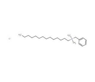 Benzyldimethyltetradecylammonium Chloride (CAS 139-08-2) - chemical structure image