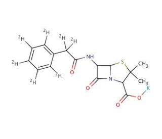 Benzylpenicillinate-d7, Potassium Salt (CAS 352323-25-2) - chemical structure image