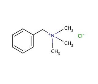 Benzyltrimethylammonium chloride (CAS 56-93-9) - chemical structure image