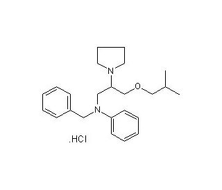 Bepridil hydrochloride (CAS 74764-40-2) - chemical structure image
