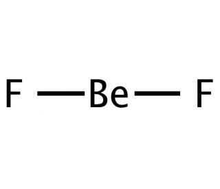 Beryllium fluoride (CAS 7787-49-7) - chemical structure image