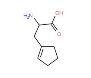 beta-(1-Cyclopentenyl)-DL-alanine (CAS 90087-65-3) - chemical structure image