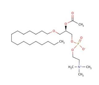 &beta;-Acetyl-&gamma;-O-alkyl-L-&alpha;-phosphatidylcholine (CAS 65154-06-5) - chemical structure image