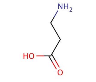 &beta;-Alanine (CAS 107-95-9) - chemical structure image