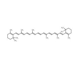 &beta;-Carotene (CAS 7235-40-7) - chemical structure image